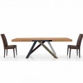 Udvideligt spisebord op til 450 cm i lamineret fremstillet i Italien - Salentino