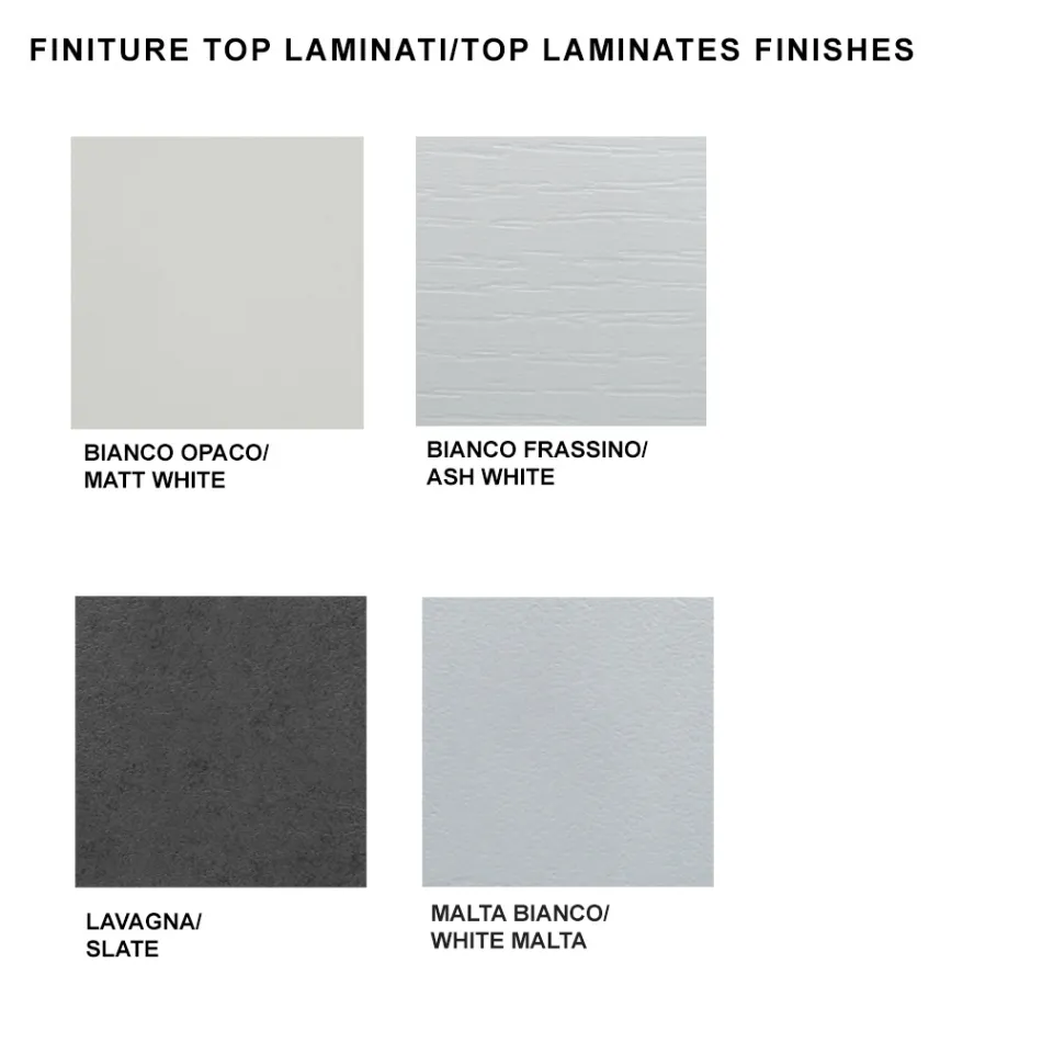 Udtrækbart spisebord op til 450 cm i laminat Made in Italy - Salentino Viadurini