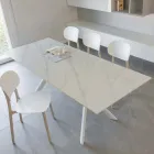 Udtrækkeligt spisebord i forskellige finish - Shaila Viadurini