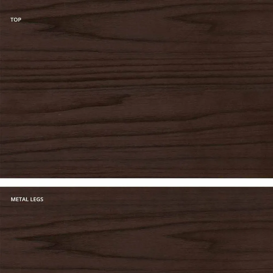 Udvideligt spisebord i melamin træ lavet i Italien, Okay Viadurini