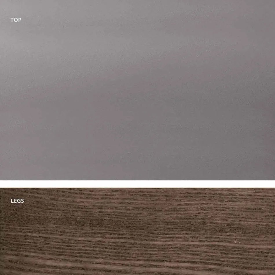 Dimitri extensible røg glas spisebord lavet i Italien Viadurini