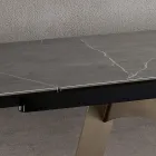 Udtrækkeligt spisebord i glaskeramik og metal Fremstillet i Italien - Ania Viadurini