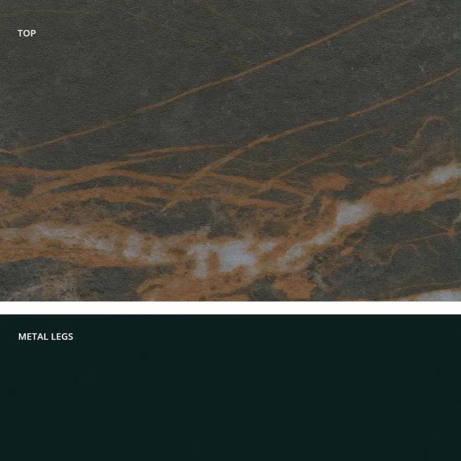 Udvideligt keramisk glas spisebord lavet i Italien, Wilmer Viadurini