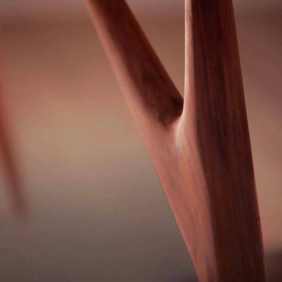 Håndlavet spisebord i Hpl og massiv mahogni Fremstillet i Italien - Eg Viadurini