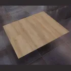 Spisebord, der udvider og udvider i melamin og metal - Devendra Viadurini