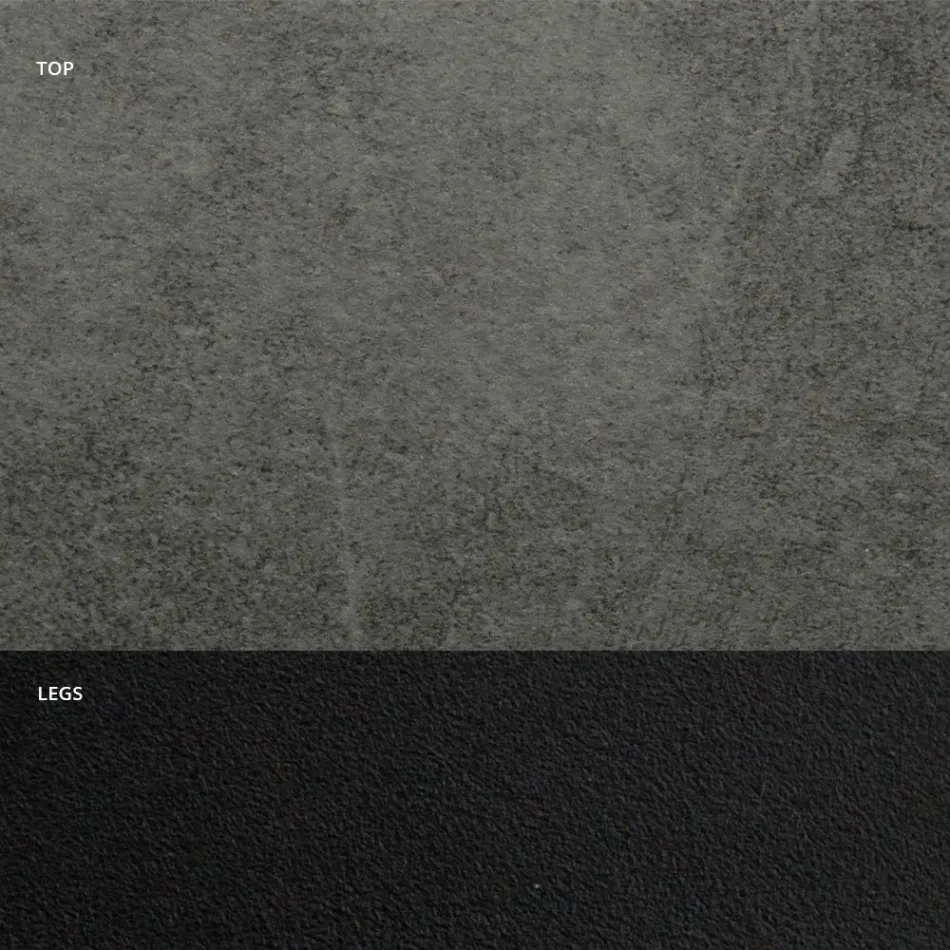 Spisebord med Barrel Top i HPL Laminat Made in Italy - Grotta Viadurini