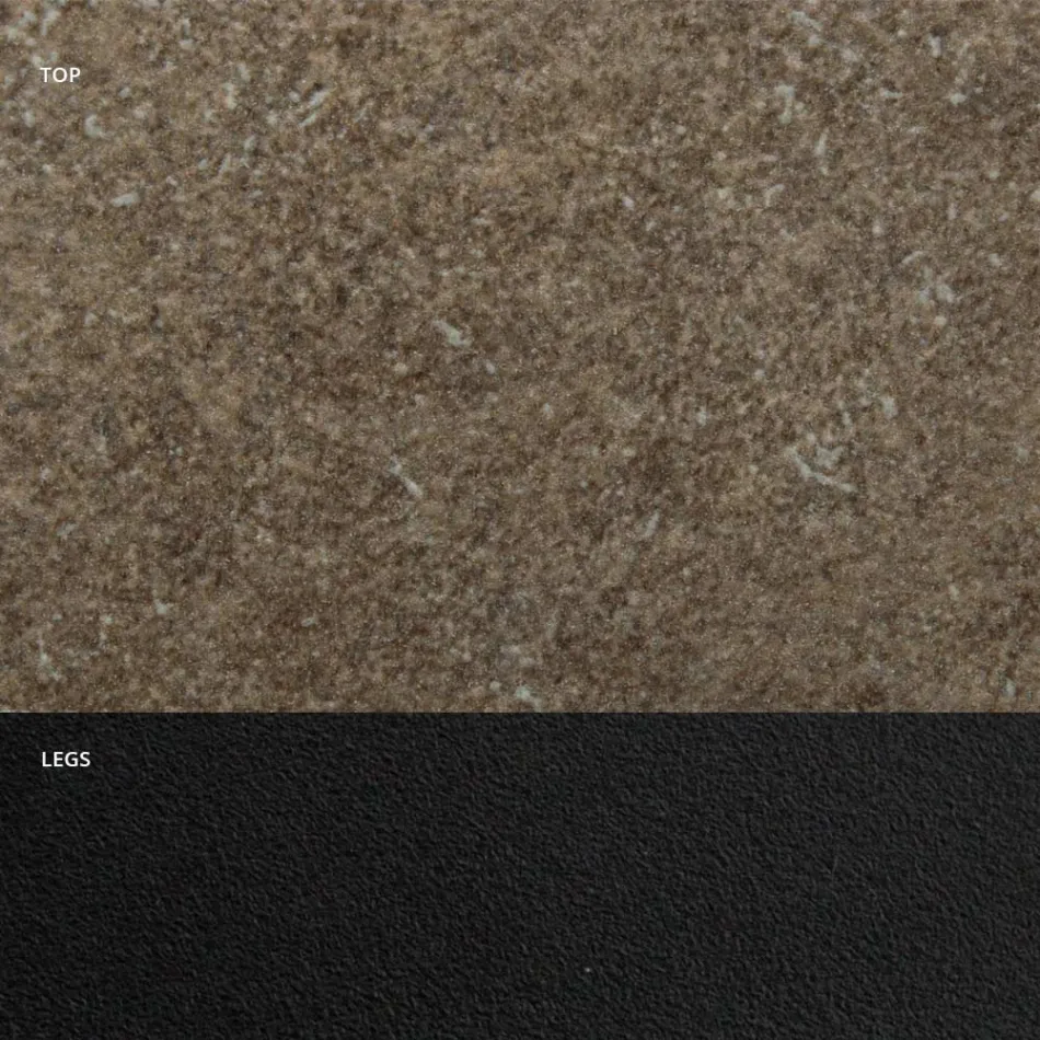 Spisebord med Barrel Top i HPL Laminat Made in Italy - Grotta Viadurini