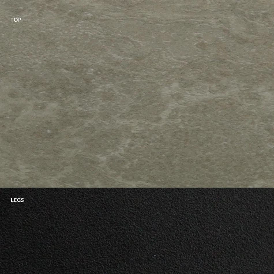 Spisebord med Barrel Top i HPL Laminat Made in Italy - Grotta Viadurini