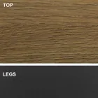 Spisebord med tøndeformet plade i HPL-laminat Lavet i Italien - Settimmio Viadurini