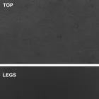 Spisebord med tøndeformet plade i HPL-laminat Lavet i Italien - Settimmio Viadurini