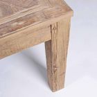 Homemotion Spisebord med top og ben i Elm Wood - Elm Viadurini