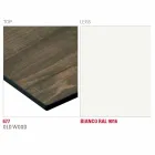 Spisebord med Hpl-top og metalbase fremstillet i Italien - Aresto Viadurini