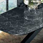 Spisebord med plade i Fine Made in Italy Hypermarble - Settimmio Viadurini