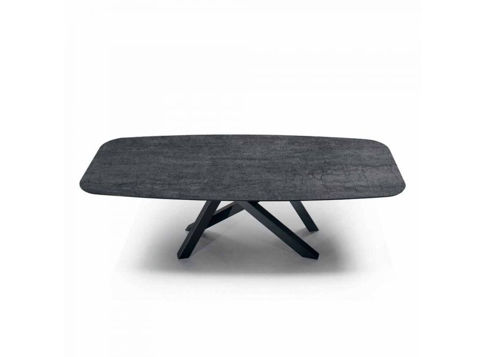 Spisebord med plade i Fine Made in Italy Hypermarble - Settimmio Viadurini