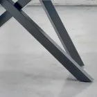 Spisebord med fineret træplade lavet i Italien - Settimmio Viadurini