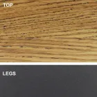 Spisebord med fineret træplade lavet i Italien - Settimmio Viadurini