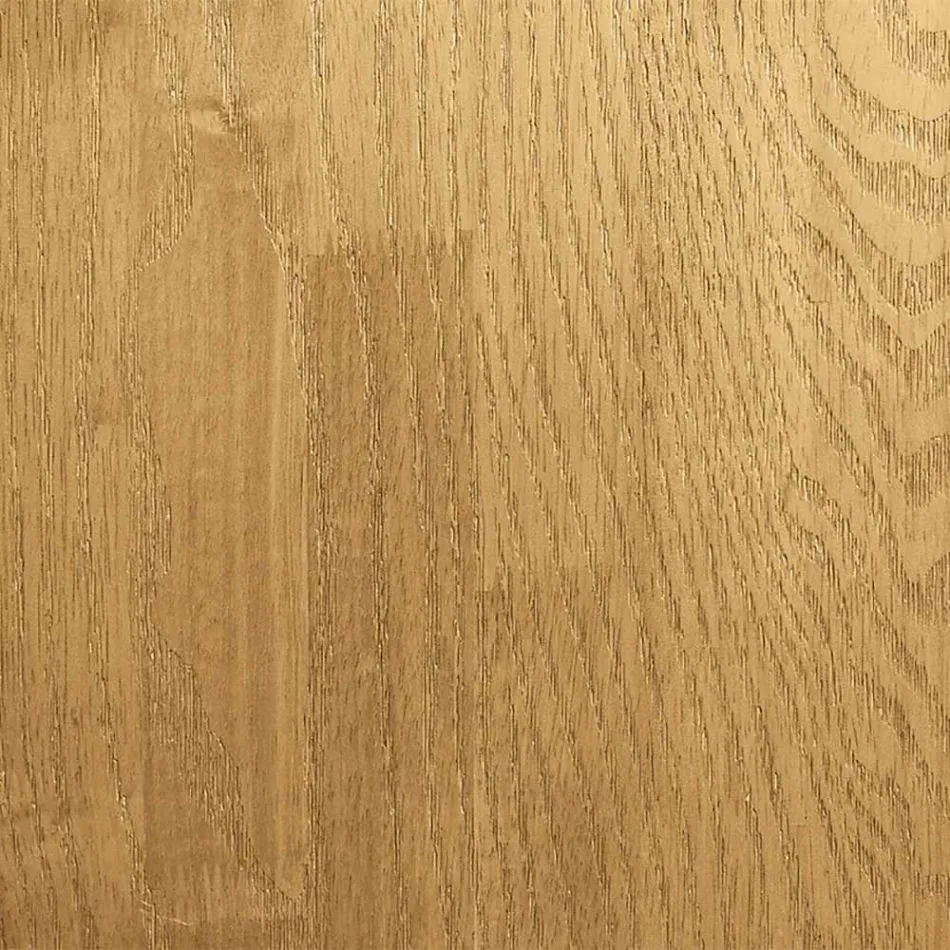 Spisebord med bordplade i ægte massivt træ og metalstel - Ibisco Viadurini