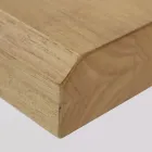 Spisebord med bordplade i ægte massivt træ og metalstel - Ibisco Viadurini