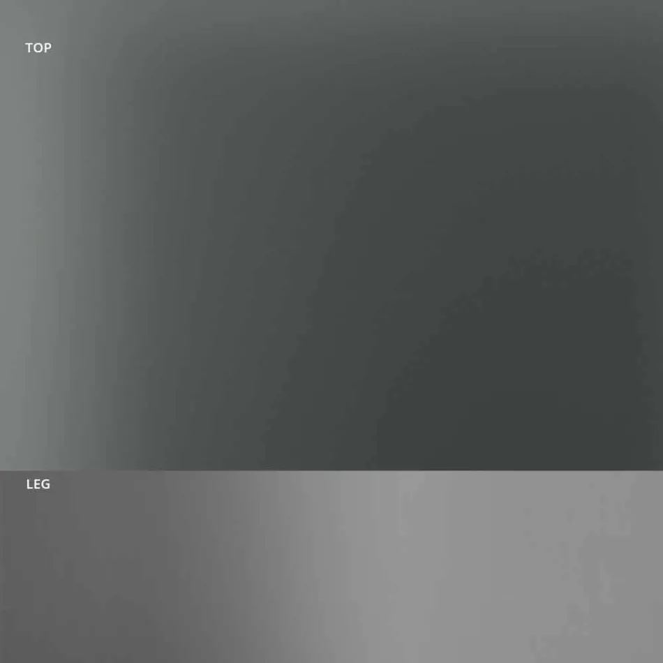 Spisebord med røget glasplade og metalbase 4 Dimensioner - Speck Viadurini