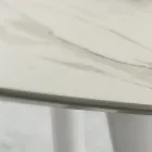 Spisebord med rund Laminam Top Made in Italy - Lingotto Viadurini
