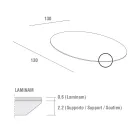 Spisebord med rund Laminam Top Made in Italy - Lingotto Viadurini