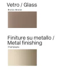 Opalia 320 cm spisebord i glas og metal, fremstillet i Italien Viadurini