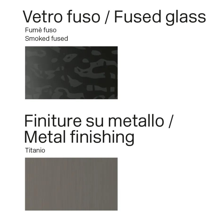 Opalia 320 cm spisebord i glas og metal, fremstillet i Italien Viadurini