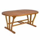 Udtrækkeligt udendørs spisebord Op til 240 cm i træ - Kaley Viadurini