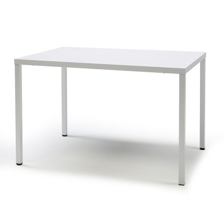 Udendørs spisebord i malet stål Made in Italy - Zesto Viadurini