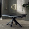 Udvideligt spisebord af design med keramisk top Op til 240 cm - Ultron
