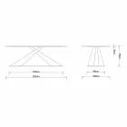 Moderne design spisebord med Elliot lavet i Italien eg top Viadurini