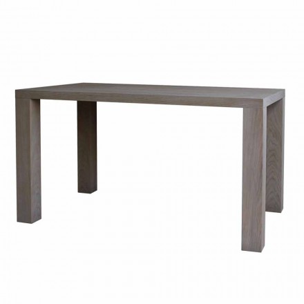 Moderne design spisebord i massiv eg, L160xP90cm, Loran Viadurini