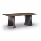 Spisebord i moderne design i Gres og aske lavet i Italien - Charol Viadurini