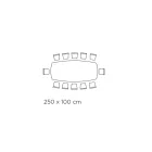 Fast Spisebord med Barrel Top i Keramik Made in Italy - Briller Viadurini