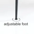 Stål spisebord med Mdf plade i eg finish - Gherardo Viadurini