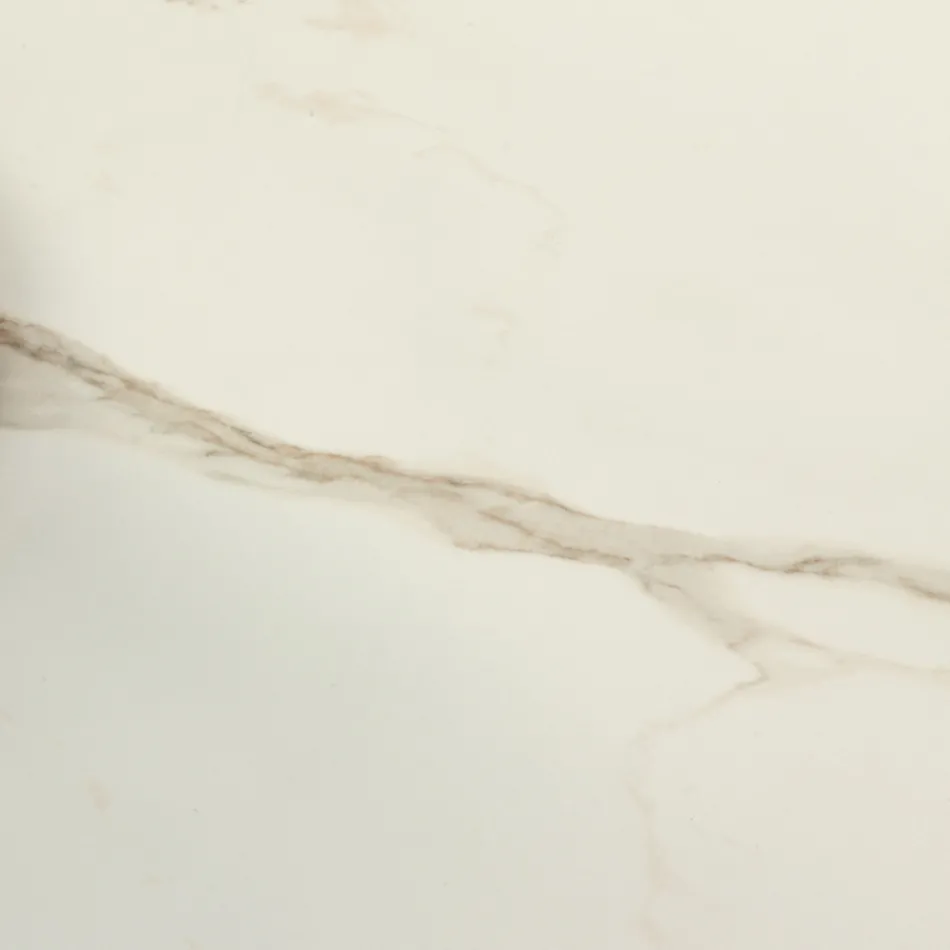 Spisebord i 3 mm keramik og metal understel Made in Italy - Peony Viadurini