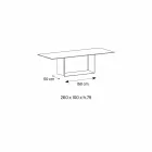 Emperador spisebord af keramik og bronze metal fremstillet i Italien - mørkebrunt Viadurini