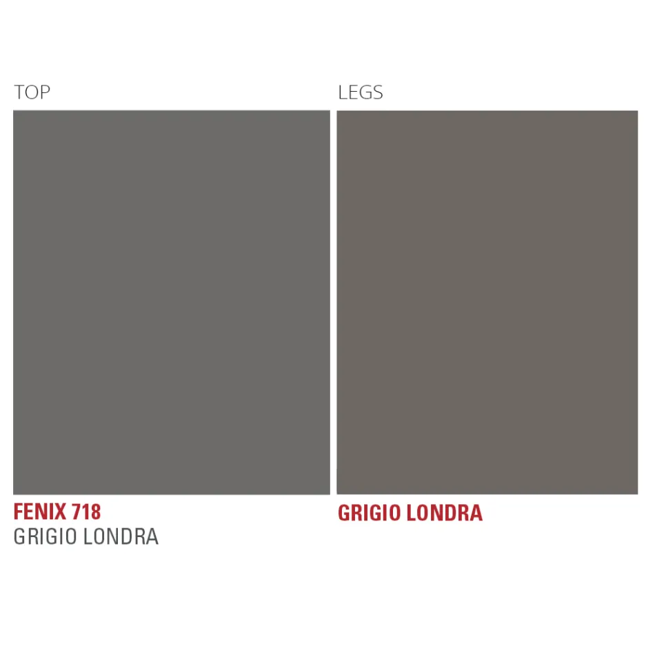 Spisebord i Fenix og malet metal lavet i Italien - Dotto Viadurini