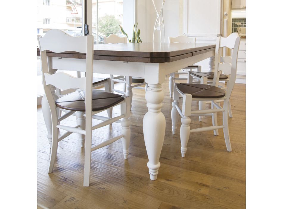 Ask spisebord og 4 stole medfølger Made in Italy - Rafael Viadurini
