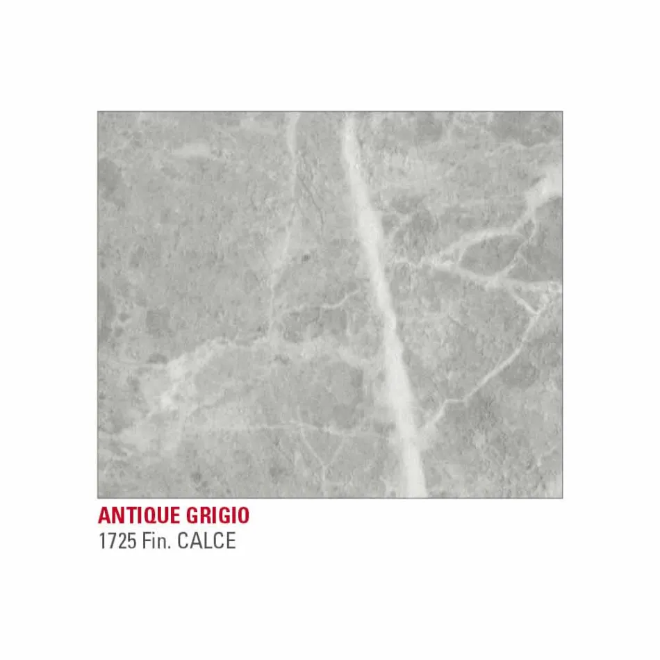 Spisebord i Hpl marmoreffekt og lakeret metal fremstillet i Italien - Jupiter Viadurini