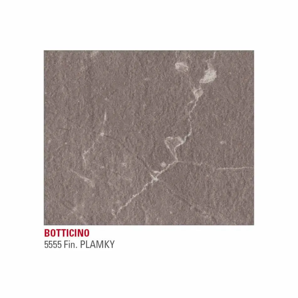 Spisebord i Hpl marmoreffekt og lakeret metal fremstillet i Italien - Jupiter Viadurini