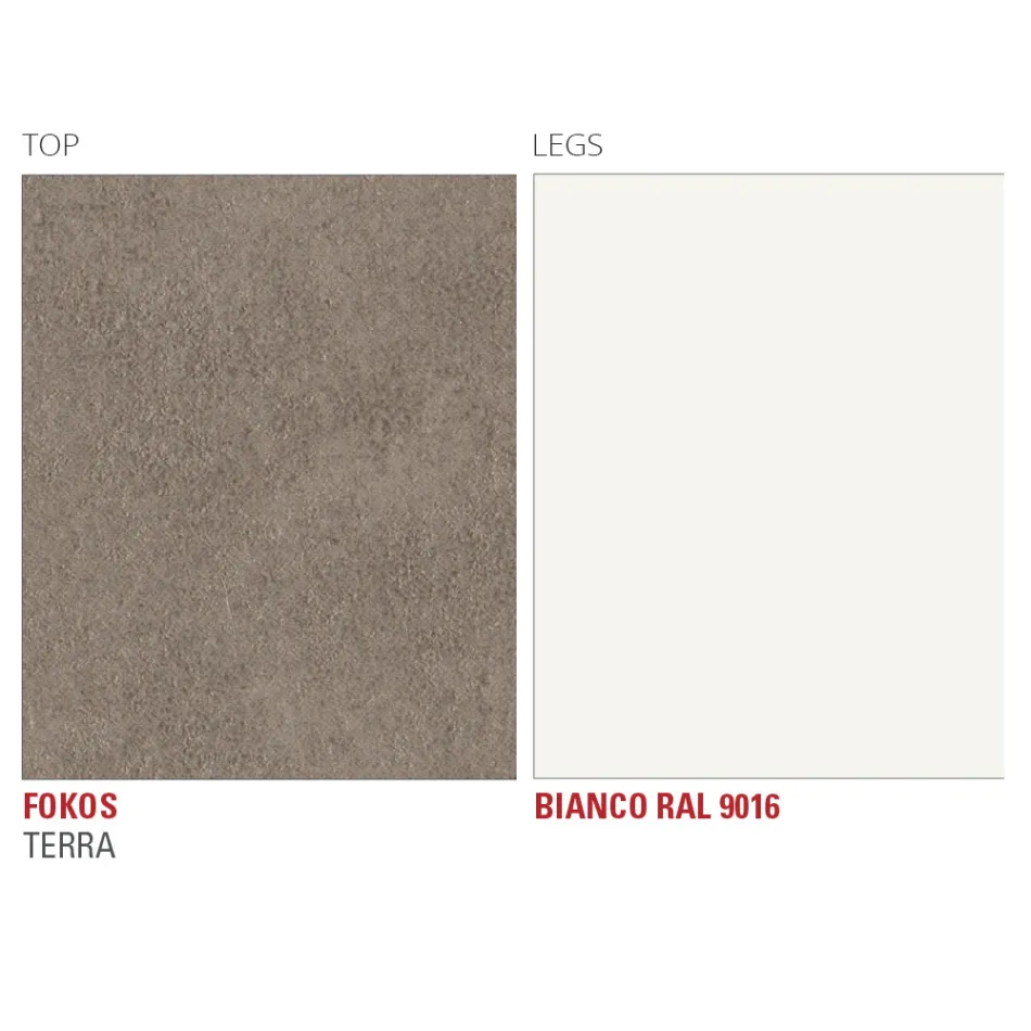 Spisebord i Laminam med aluminiumsstruktur Fremstillet i Italien - Bayern Viadurini