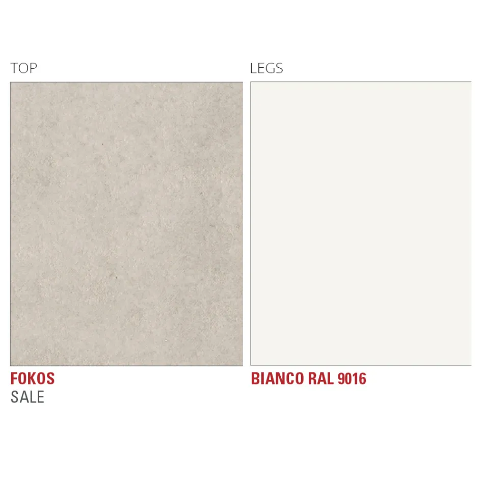 Spisebord i Laminam med aluminiumsstruktur Fremstillet i Italien - Bayern Viadurini