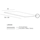 Spisebord i Laminam med aluminiumsstruktur Fremstillet i Italien - Bayern Viadurini