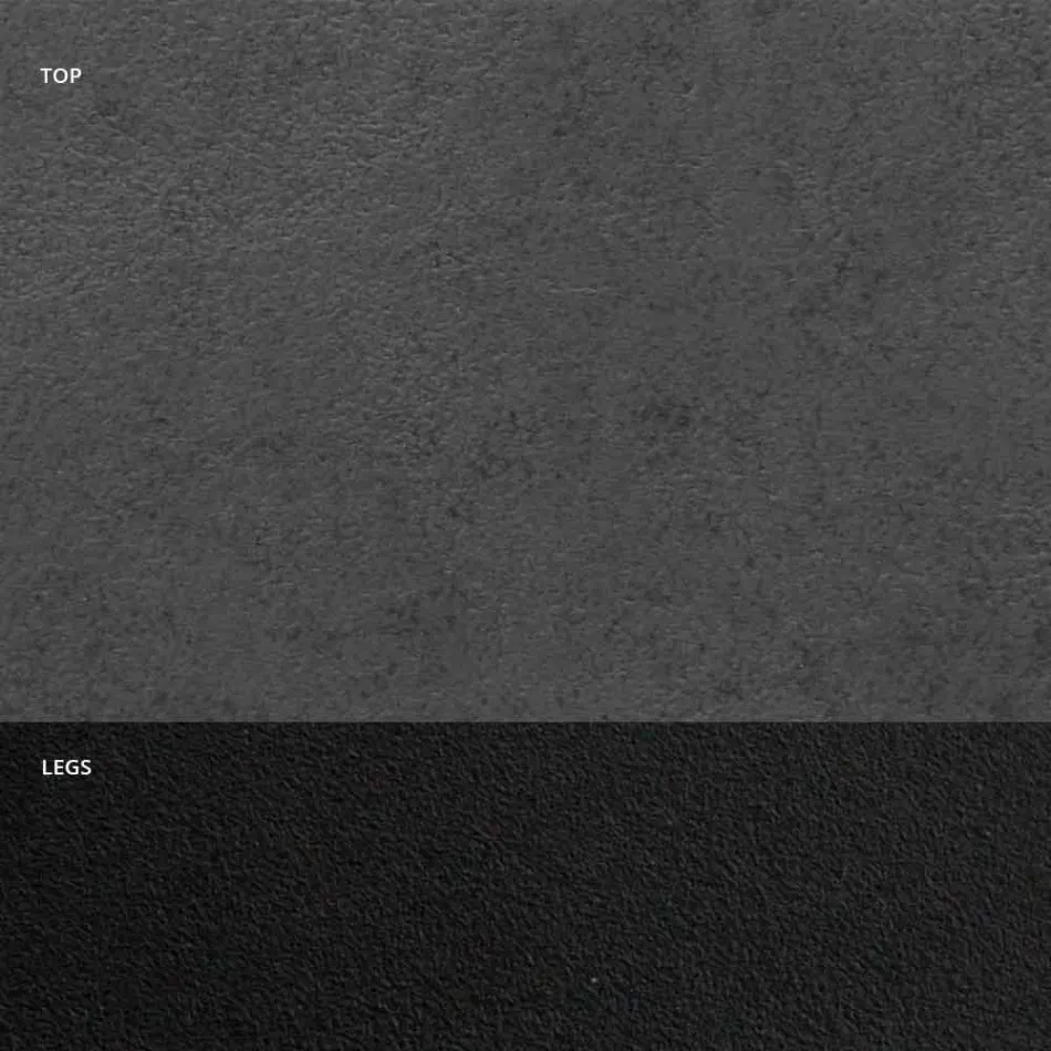 Spisebord i HPL-laminat og høj kvalitet lavet i italiensk stål - dalmatisk Viadurini