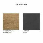 Spisebord i HPL Laminat og Fine Made in Italy Steel - Settimmio Viadurini