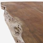 Homemotion Design Spisebord i træ og rustfrit stål - Kaily Viadurini