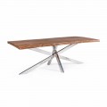 Homemotion Design Spisebord i træ og rustfrit stål - Kaily
