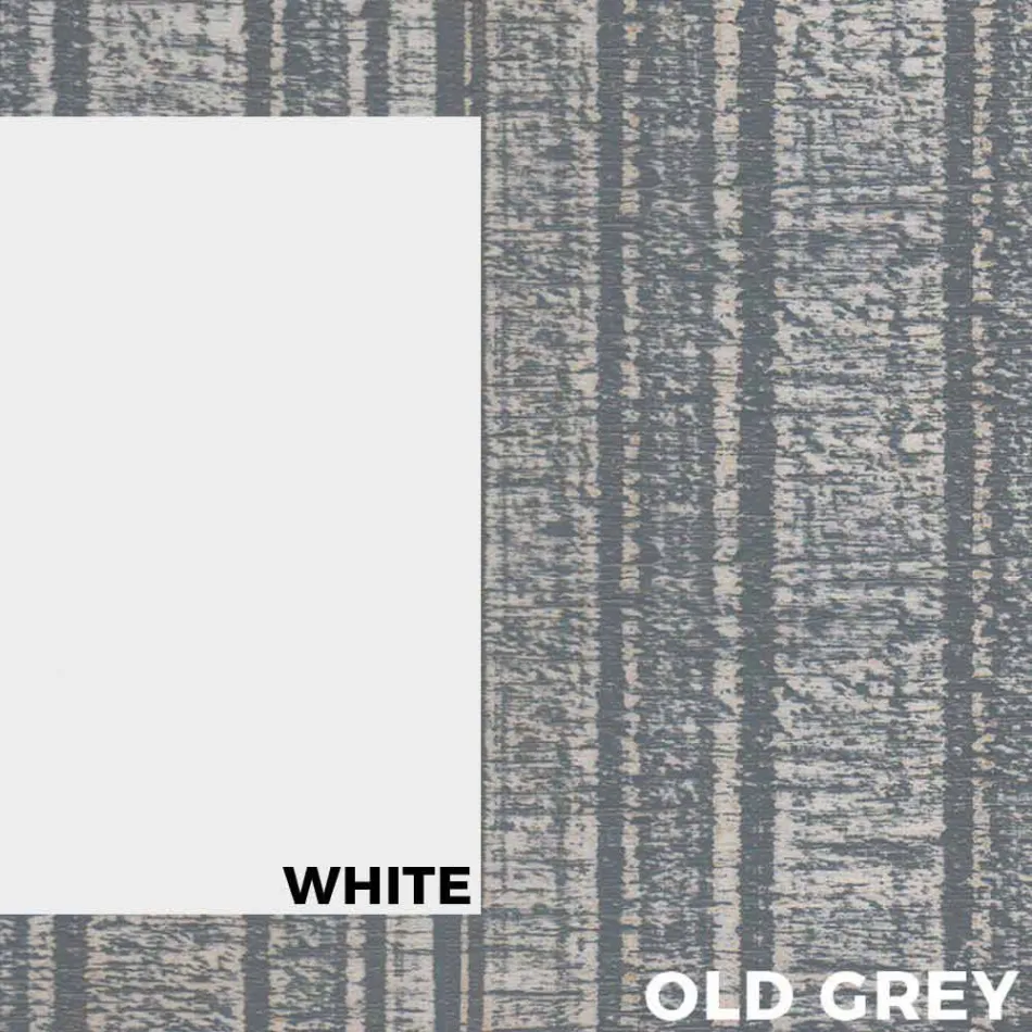 Moderne design udendørs træ og aluminium spisebord - Ganges Viadurini