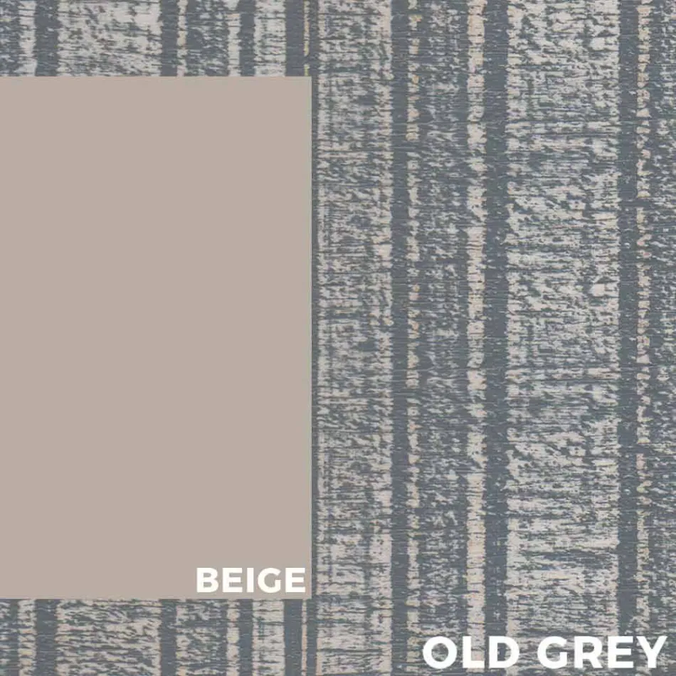 Moderne design udendørs træ og aluminium spisebord - Ganges Viadurini